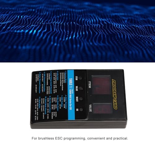 SUNGOOYUE Program Card Box, Universal DC 4.8V-8.4V Plastic LED ESC Programming Card for RC Boat Car Accessories