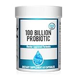 Probiotics 100 Billion CFU -10 Strains + Organic Prebiotics-lmmune,Digestive & Gut Health-Supports Occasional Constipation, Diarrhea, Gas & Bloating -for Women & Men.