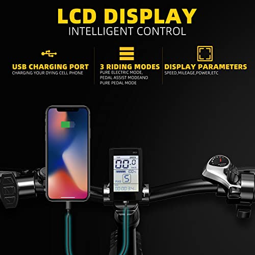 Zbebiko Electric Bike For Adults 750W Motor,30Mph,7 Speed Folding Electric Bike,48V 16Ah Removable Battery Ebike 20"*4"Fat Tire Step-Thru Electric Bicycle With Lockable Suspension Fork #TOP5