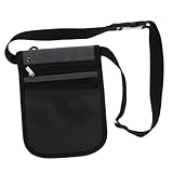 Vaguelly 医療用オックスフォード製多機能ウエストバッグ 収納力 ジッパー付き作業用ショルダーバッグ 用工具収納袋