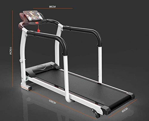 Image of Folding Treadmills Treadmill Middle Aged and Elderly Slow Speed Electric Treadmill Folding Armrest Fitness Equipment Product Slope, Adjustment