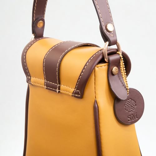 Image of SACCI MUCCI Women's Small Handbag /Cross-Body Phone Bag - Stylish PU Leather Mobile Purse with Adjustable Strap