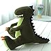 Dinosaurier Plüsch Spielzeug Triceratops Tiere gefüllte Puppen weiche Cartoon Tyrannosaurus Anime Drachenkissen für Kinder Kinder Jungen Geschenk 34x35cm a Laimi (Color : E, Size : 40x32cm)