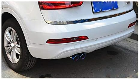 2pcs Blue Stainless Steel Exhaust Tail Rear Muffler Tip Tailpipe Trim For VW CC 2011 2012 2013 2014 2015 2016 2017 2018 2019 2020 2021 2022 2023 2024