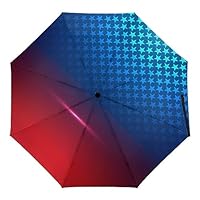 Automatic Umbrella Stars Pattern Folding Umbrellas Light Windproof Umbrellas Portable Travel Umbrella