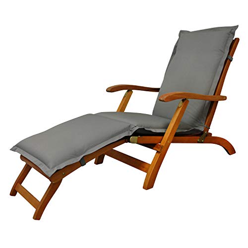 IND-70426-AUDC Deck Chair Auflage Premium, extra dicke Polsterauflage für...