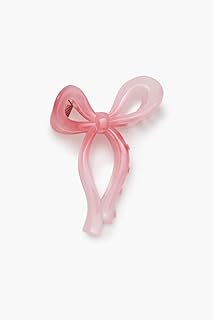 FOREVER21 Women Gradient Bow Claw Hair Clip One Size Pink
