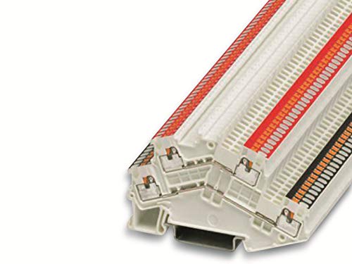 PHOENIX CONTACT - Phoenix Contact ContactCONTACT PTTBS 1,5/S WH/U-BK/O-RD Doppelstockklemme, Weiß, 0.14 mm² - 1.5 mm² Querschnitt, 3.5 mm Breite, 50 Stück