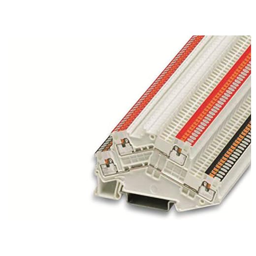 PHOENIX CONTACT PTTBS 1,5/S WH/U-BK/O-RD dubbelstickklämma vit, 0,14 mm² – 1,5 mm² tvärsnitt, 3,5 mm bredd, 50 stycken