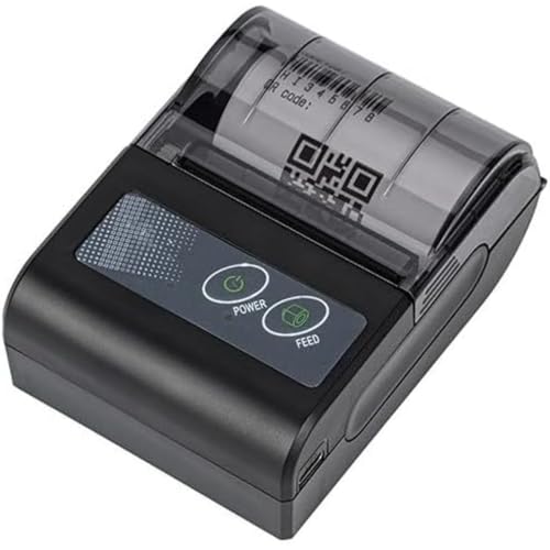 [kxzlhaa] �|�[�^�u�����V�[�g�v�����^�[ ���o�C�� POS �T�[�}���v�����g Bluetooth USB �X�}�z�Ή� �Ɩ��p �y�ʃR���p�N�g �̎����`�[������� ���H�X�����X����ړ��̔��ɍœK (�u���b�N)