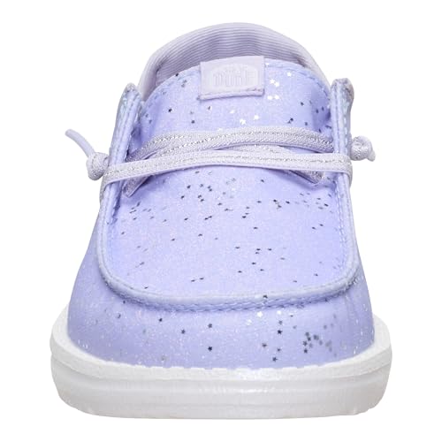 Image of HEYDUDE Girl's Toddler Wendy Sparkle Surprise | Slip On Shoe with Elastic Laces