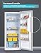BLACK+DECKER 17 Cu. Ft. Convertible Freezer Refrigerator, Upright Freezer with Glass Shelves, ENERGY STAR rated, Frost Free, BUC1700XW, White