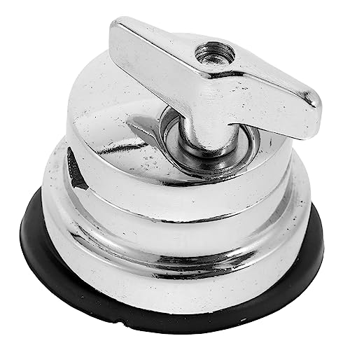 SUPVOX Floor Tom Leg Holder Drum Kit Accessories Tom Drum Kit Mount Bracket Drum Mount Bracket Tom Stand Snare Parts Tom Leg Supply Iron Base Iron Tom Base Tom Leg Base Silver