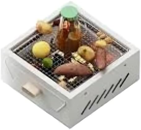 Barbecue Stove for Outdoor Camping Picnic Patio Backyard Cooking (White)