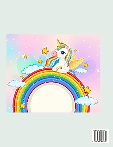 Libro de actividades de unicornio para principiantes: principiante a trazar líneas, formas, matemáti