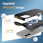 jaroco Magnetic for iPhone 17 Case Heavy Duty Rugged Dual-Layer Black - Image 2