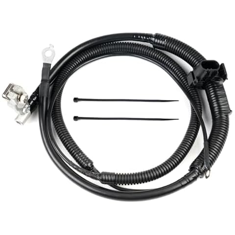 Htostar Racing Negative Battery Cable Compatible with Chevrolet Silverado 2007-2013 Cadillac Escalade 2007-2014 Replaces# 22846471 20967455 DH-1118-BK Cover
