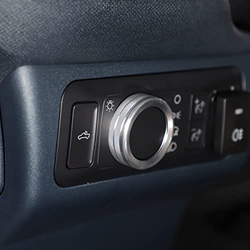 Air Conditioner Switch Knob Cover Fit For Ford Maverick 2022, Ac Climate Control Knob Ring Air Conditioner Switch Cover, Air Conditioner And Volume Knob Cover 5Pcs (Silver) #TOP2