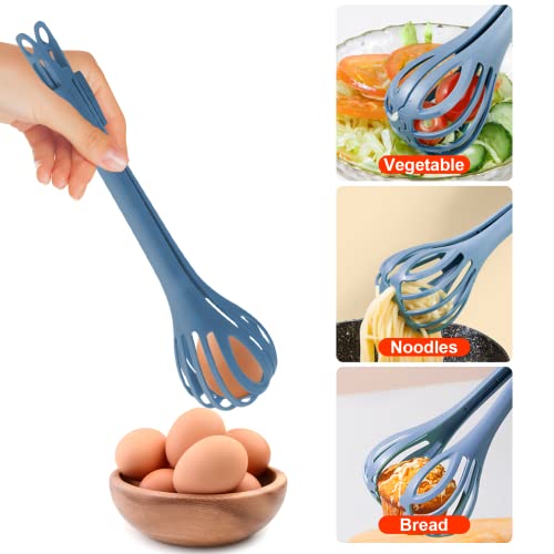 2 In 1 Food Clip & Egg Whisk, Multi Function Egg Beater, Manual Blender, Handheld Plastic Bread Clip, With Handle Multifunctional Egg Beater Tongs Kitchen Tool For Salad Mixer Eggs Bread (2 Pcs) #TOP2