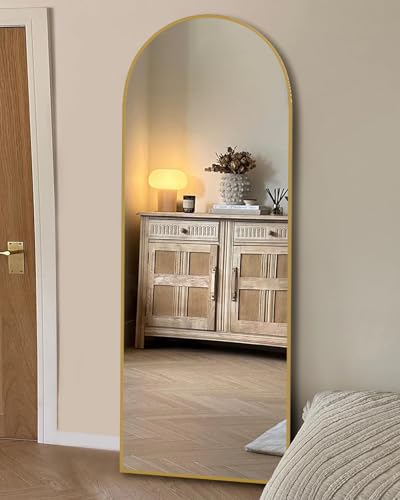 SUNQUEEN 58x19 Full Length Arched Mirror with Stand