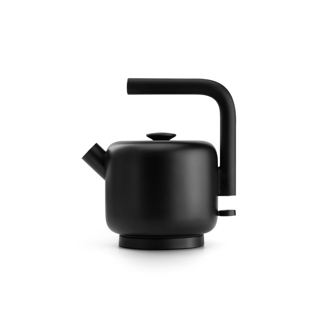 Fellow Electric Clyde Kettle - 1.5 Liter Capacity - Modern Twist On Stovetop Design, All-Purpose, Stainless Steel - Warm Water for Ramen, Oatmeal, Tea, Coffee & more - Large Capacity, UK Type G Plug