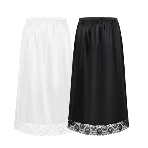 Coucoland White Half Slip Dress - 29' Women's Long...