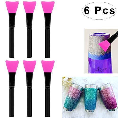 Colovis 6 PCS Silicone Epoxy Brushes for Making Epoxy Glitter Tumblers, Epoxy Application