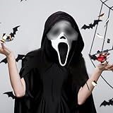 MUNSKT Halloween Horror Scream Mask, Ghost Face Mask, Unisex Cosplay and Scary Horror Scream Party Mask, Suitable for Haunted Houses - Image 4