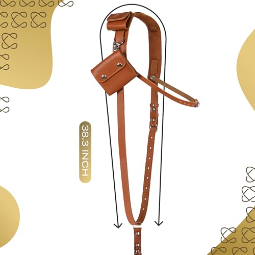 Image of C Coiro Leather Camera Strap Crossbody for DSLR, Mirrorless - Secure Dual Mount, Quick Release for Professional Photography