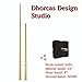 Dhorcas (#014) 3/4" Threaded Motor and Long 12" Hands, Quartz Clock Movement Kit for Replacement