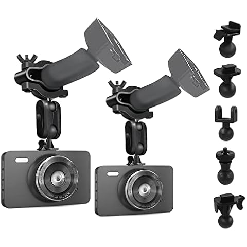 Sportway S90 Dash Cam Mount, Dash Cam Mirror Mount Holder with 6pcs Joints for Rove APEMAN CHORTAU Roav Nexar iiwey YI Z-Edge Old Shark KDLINKS Crosstour Falcon Zero... Most Car Dash Cameras Cover
