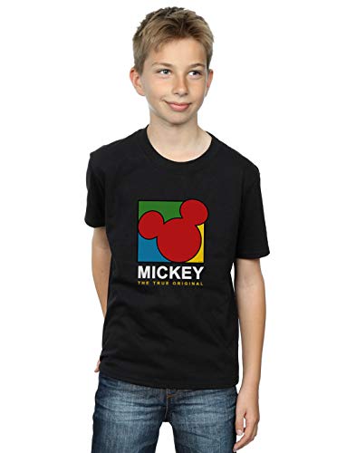 Disney Boys Mickey Mouse True 90s T-Shirt Black 9-11 Years