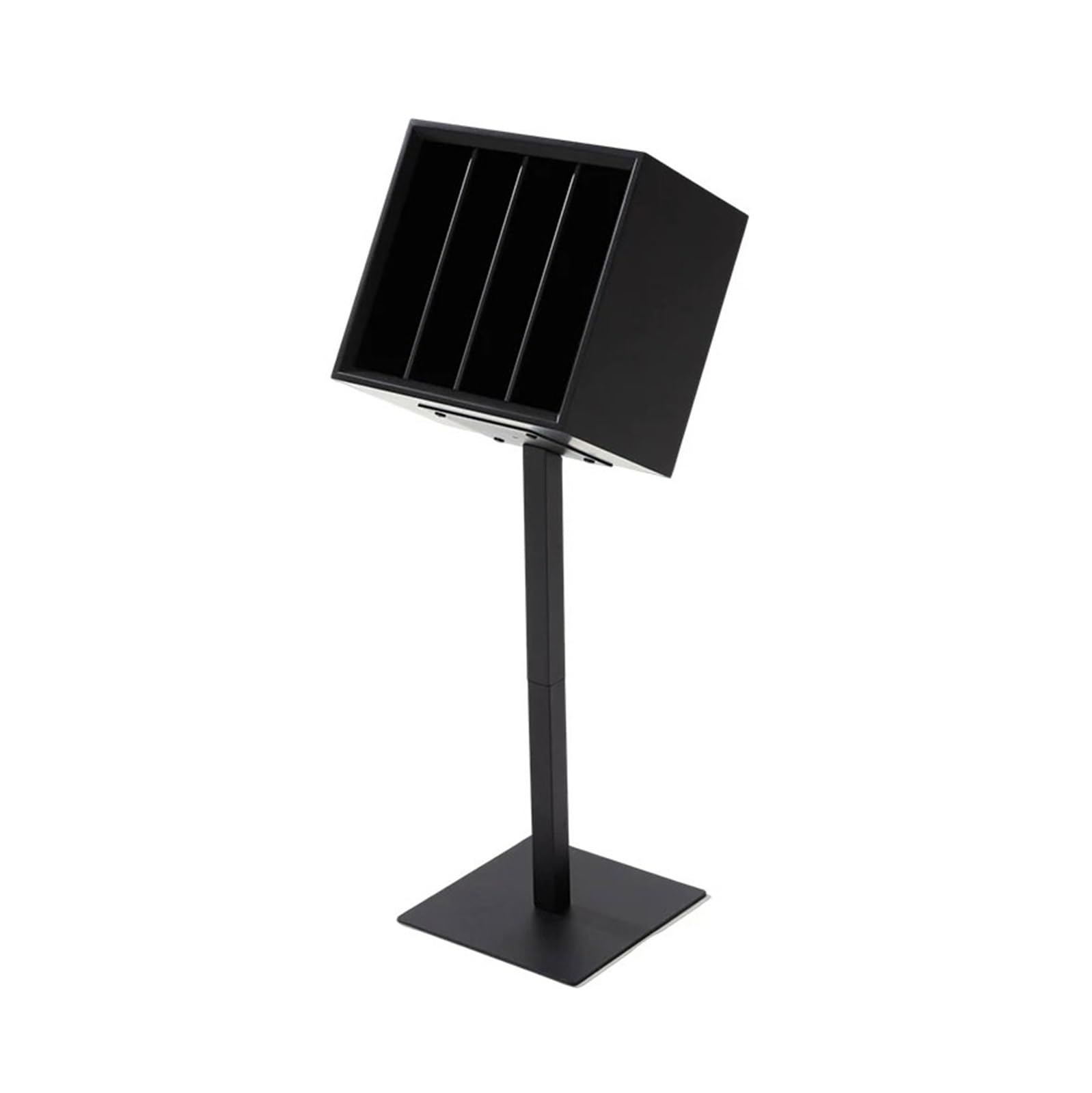 ZYYANSHOP Bookshelf Portable Light Luxury Creative Wooden Bookshelf Minimalist CD Rack with Iron Baked Enamel Bracket(Black)