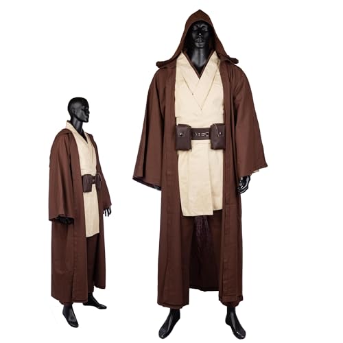 Tunic Costume Adult Men Tunic Robe Cosplay Halloween Costume Hooded Uniform Full Set Cloak Outfit