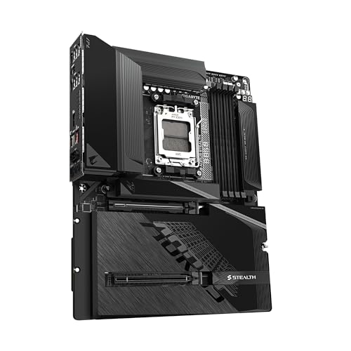 Image of GIGABYTE B850 AORUS Stealth AM5 Socket DDR5 ATX Gaming Motherboard PCIe 5.0 Wi-Fi 7 5GbE LAN 4x M.2 Gen5 /Gen4 X3D Turbo DDR5-8200(OC) Ultimate DIY Features