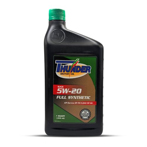 Thunder Motor Oil 5w-20 Full Synthetic for all Asian, European and American cars, API Certified for better performance.