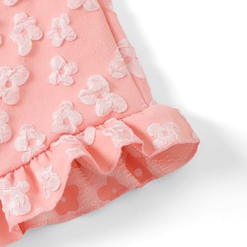 Image of Ayzozuy Kid Girl Clothes Shorts Set 2 Piece Outfits Summer Casual Short Sleeve Top and Shorts Set for Girls 4-7