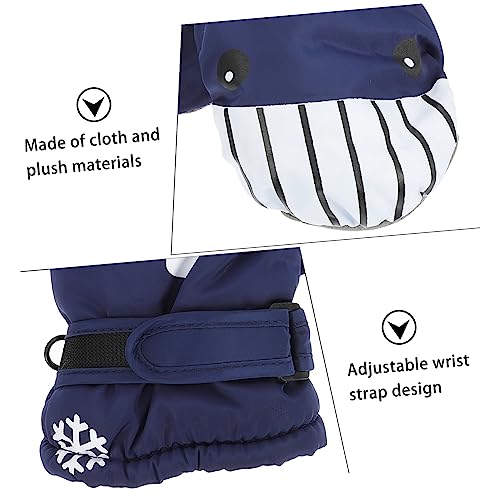 YARNOW 1 Par Luvas Luva De Tubarão Luva Adolescente Luva Impermeável De Inverno Fornecimento De Esqu