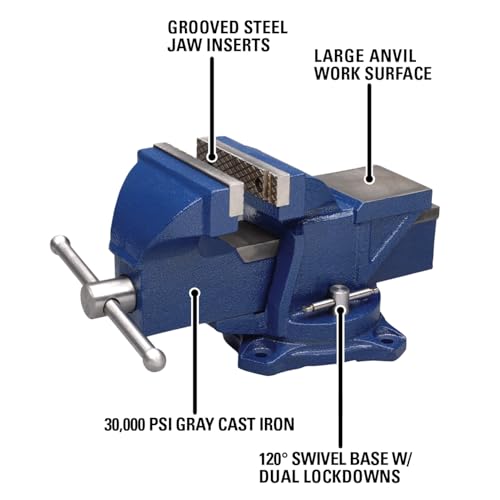Image of Wilton General Purpose Bench Vise, 4 inch Jaw Width, 3 inch Max Jaw Opening, 2-1 /4 inch Throat (11104)