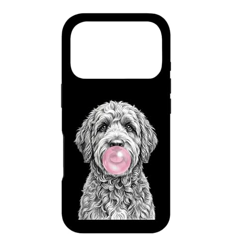 Portuguese Water Dog Blowing Pink Bubblegum Case for iPhone 17 Pro