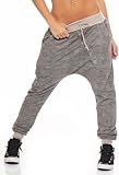 Malito Femme Pantalon de Jogging Patte Sport Sweatpants 7398 (Beige)