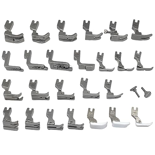 Fbshicung 28PCS Industrial Presser Foot Set Compatible with JUKI DDL-555