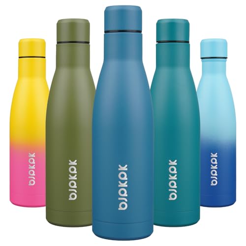 Image of BJPKPK 17oz Skinny Insulated Water Bottle, Stainless Steel Flask