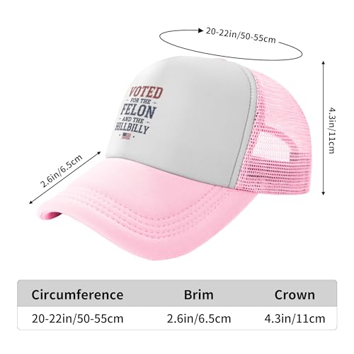 Voted for The Felon and The Hillbilly Trucker Hats FDT Resist Fascism Hat Adjustable Mesh Back Baseball Cap for Kids3