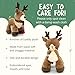 PLUSHIBLE BRIDGING MILES WITH SMILES Plush Reindeer Stuffed Animal - Holiday Deer Characters with Antlers Toy for Girl, Boy, Baby, Toddler - Christmas Decor - Little Plushie Toys - Randall, 8