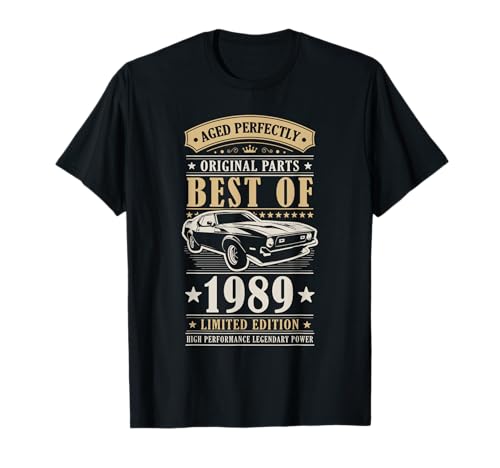 Best of 1989 Birthday Classic Car Limited Edition Men 1989 T-Shirt