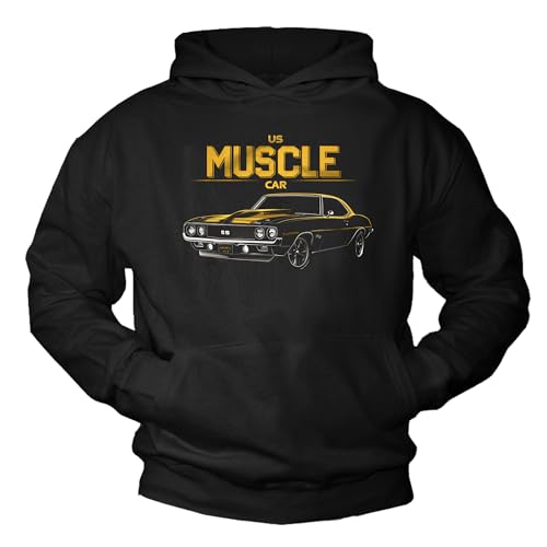 Sweat à capuche voiture ancienne US parfait pour les rassos auto et les sorties du weekend