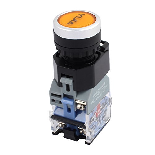 Aexit Ui 440V Ith 10A Yellow Mushroom Head Momentary DPST 1NO+1NC Pushbutton Switch (2b0f91badbed5328127e8d2266919c2d)