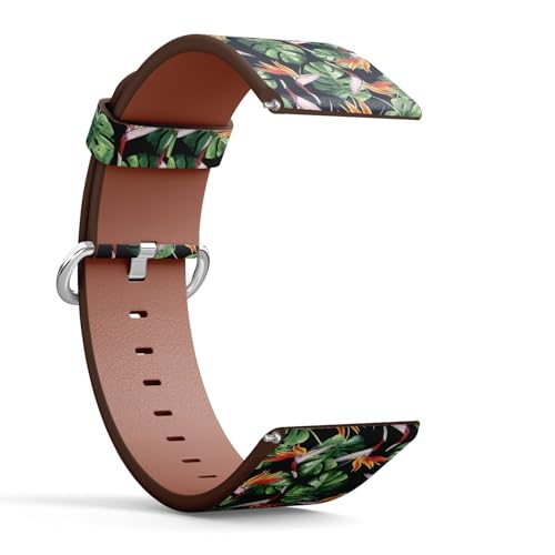 Correa vegana para reloj 22 mm con diseño tropical miniatura 2