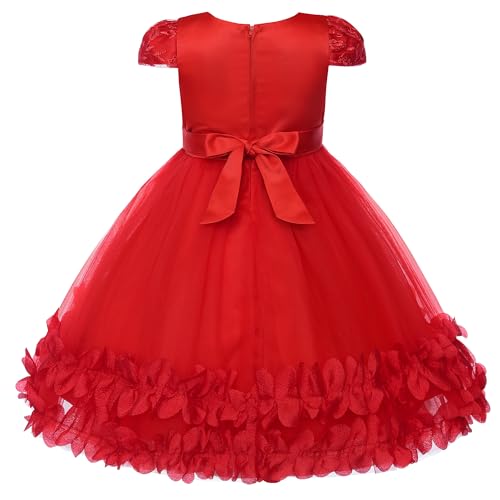 Uhnice Toddler Flower Baby Girls Dress Embroidered Tulle Tutu Formal Wedding Dress Birthday Party Pageant2